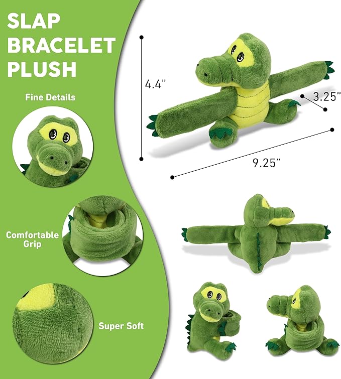 DolliBu Alligator Stuffed Animal Slap Bracelet - Image 3