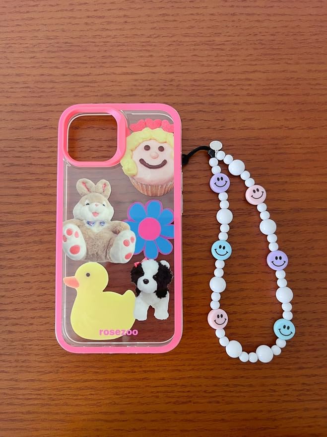 Drawwind Phone Charm Beaded Wristlet Strap Universal Cell Phone Lanyard Cute - Image 3