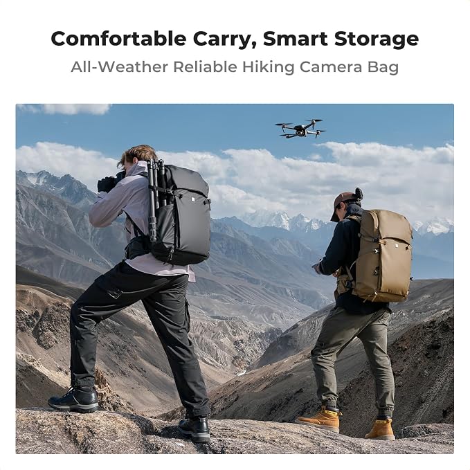 K&F Concept Camera Backpack, 30L Large Capacity Camera Bag, Waterproof DSLR - Image 6