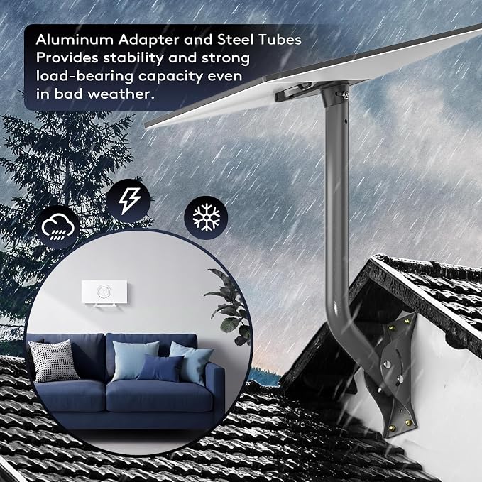 Gen 3/4/4X Mount Kit for Starlink, All-in-One Outdoor Dish Mount and Indoor - Image 6