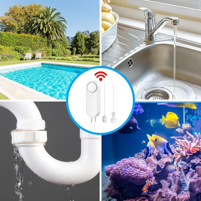 Mengshen WiFi Water Leak & Water Level Detector, 2-in-1 Tuya Smart Sensor Alarm - Image 7