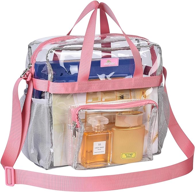 MAY TREE Clear Vinyl Tote Bag by MAYTREE