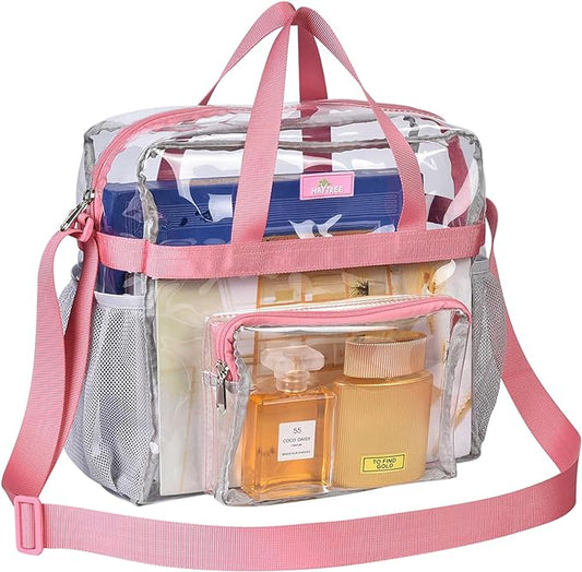 MAY TREE Clear Vinyl Tote Bag by MAYTREE