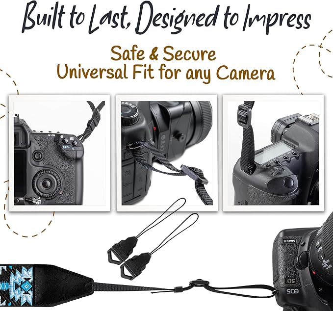Art Tribute Camera Strap For Photographers Padded Universal Fit Neck Shoulder & - Image 7