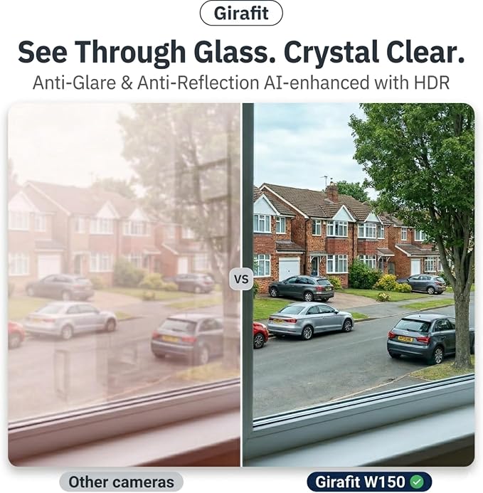 Girafit 3MP 2K Window Camera, 2.4GHz & 5GHz WiFi Indoor Cameras - Image 4