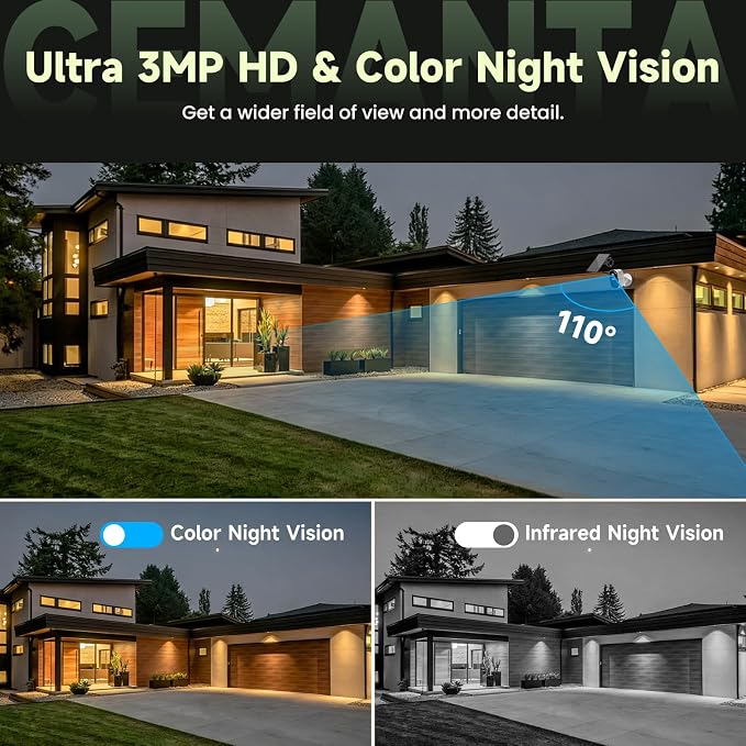 2K Security Camera Wireless Outdoor, Solar Powered WiFi Cameras - Image 6