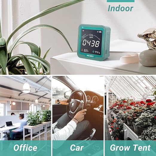 INKBIRD WiFi Air Quality Monitor Indoor Battery Powered | Smart NDIR Sensor and - Image 8