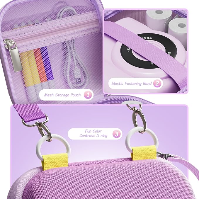 ProCase Kid Instant Print Camera Case, Portable Hard Carrying Storage - Image 4