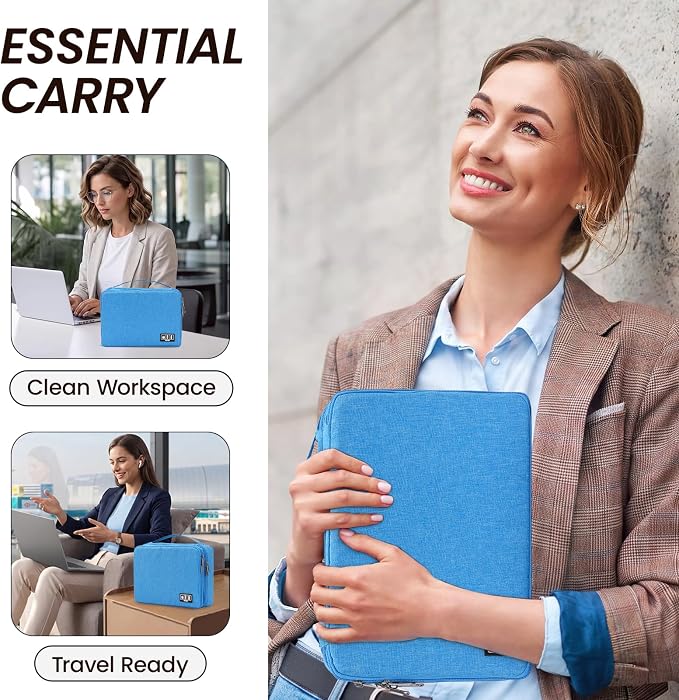 Large Electronic Organizer Travel Case, Double Layer Tech Accessories Bag - Image 7