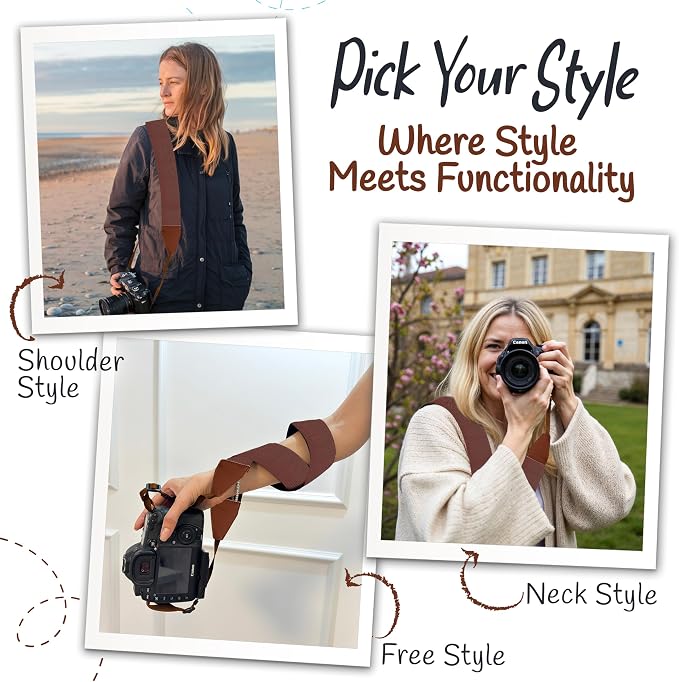 Art Tribute Camera Strap For Photographers Padded Universal Fit Neck Shoulder & - Image 6