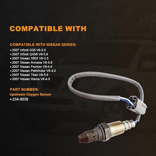 234-9038 Oxygen Sensor Air Fuel Ratio Upstream 250-54037 Compatible - Image 2