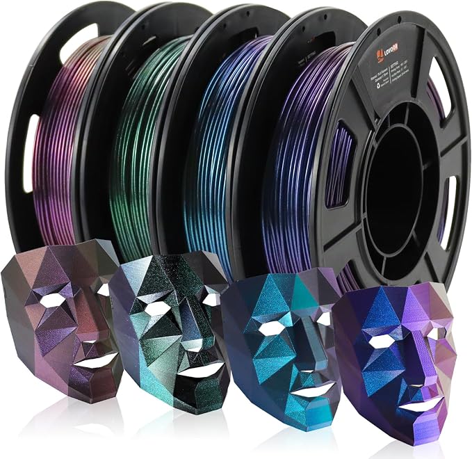 LOVOON 3D PLA Filament 1.75mm Bundle Sparkle in Sunlight Filament Glitter by LOVOON