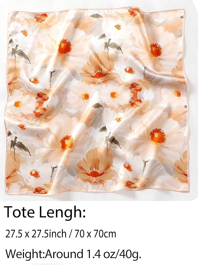 Silky Scarf for Women Lightweight Satin Bandanas Neck Hair Wrap For Sleeping - Image 2