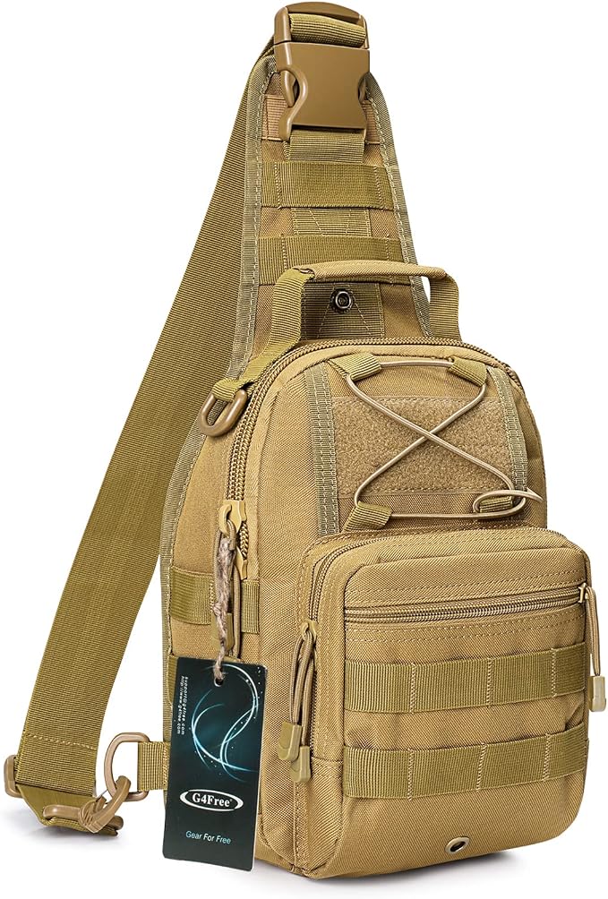 G4Free Outdoor Tactical Bag Backpack, Military Sport Bag Pack Sling Shoulder by G4Free