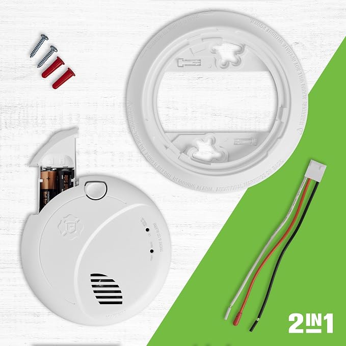 First Alert BRK Interconnect Hardwire Combination Smoke & Carbon Monoxide Alarm - Image 4