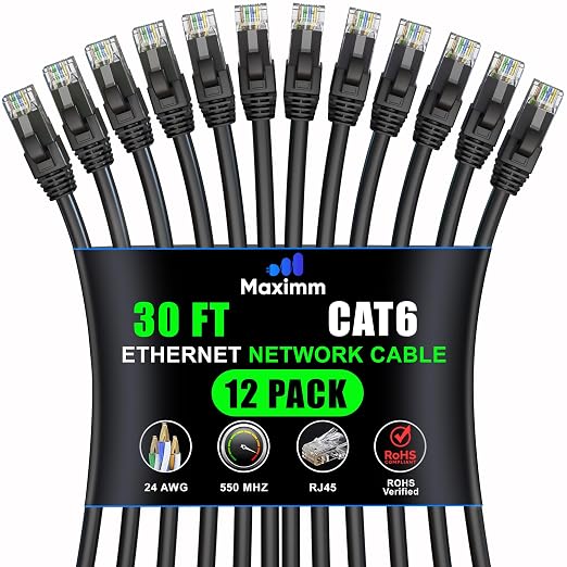 Maximm Cat 6 Ethernet Cable - 30 ft by MaximmCable