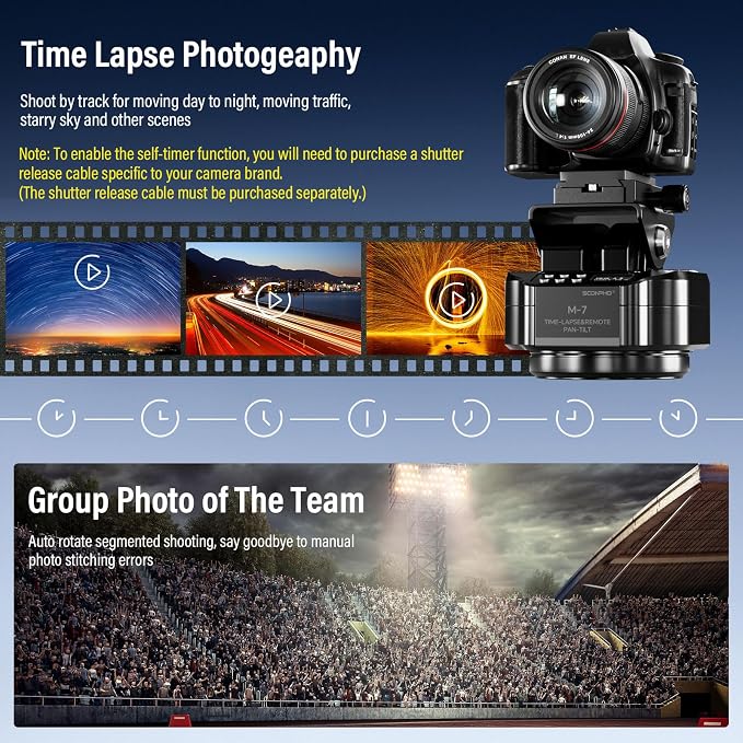 Soonpho M7 Time-Lapse Motorized Tripod Head - Image 2