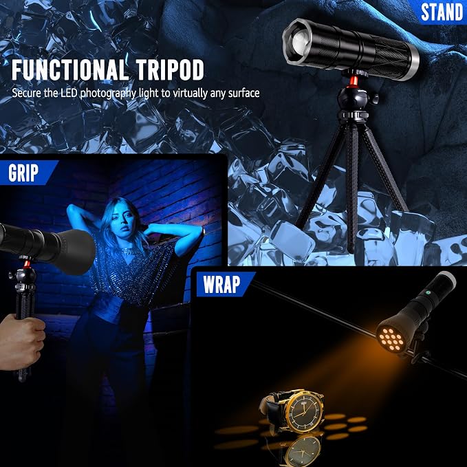 NiceVeedi 4-Color Handheld Photography Lighting Kit - Image 6