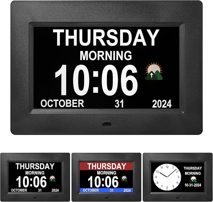 Dementia clock with time, 12 sets of alarms paired with 20 usage scenarios - Image 2