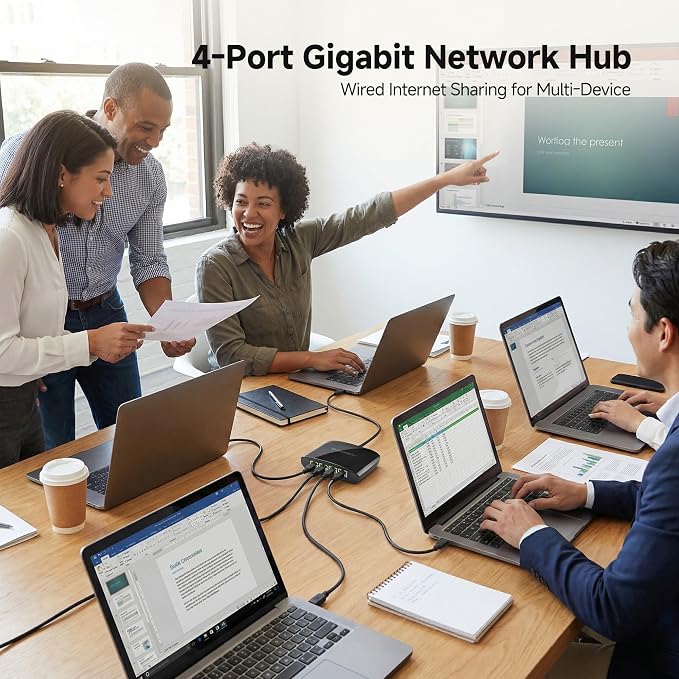 Cable Matters USB to 4-Port Gigabit Ethernet Switch - Image 5