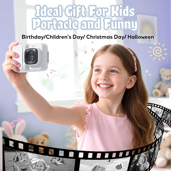 Kids Camera, 1080P Instant Digital Print Camera - Image 8