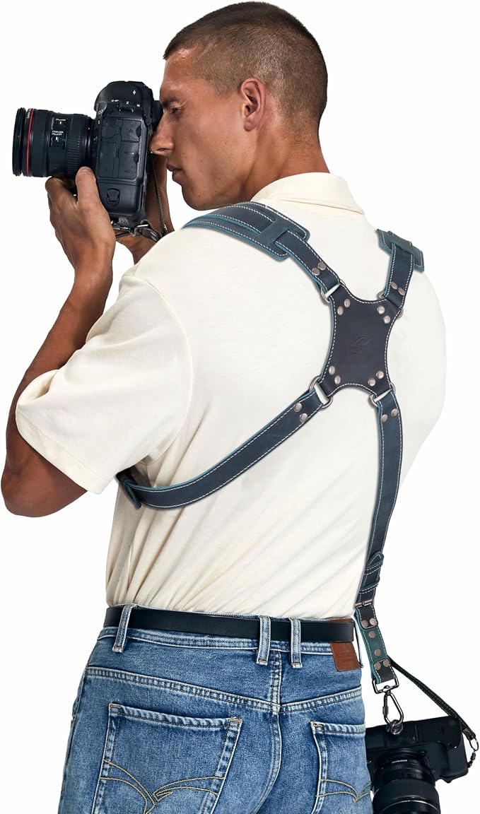 Padwa Lifestyle Dark Green Dual Camera Harness Strap - Image 4