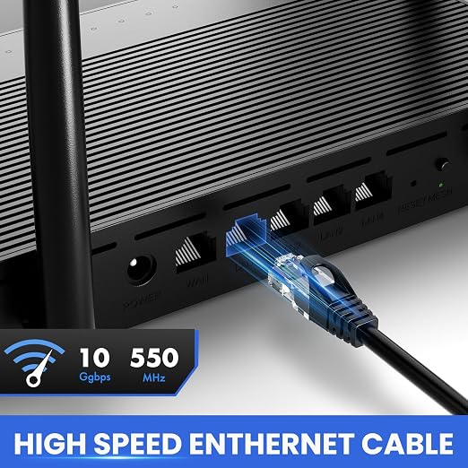 Cat 6 Ethernet Cable 200 ft, 10Gbps High Speed Ethernet Cable, Outdoor&Indoor - Image 2