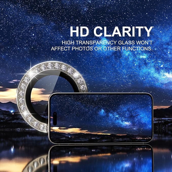 Choiche Compatible for iPhone 15 Pro/iPhone 15 Pro Max Camera Lens Protector - Image 5