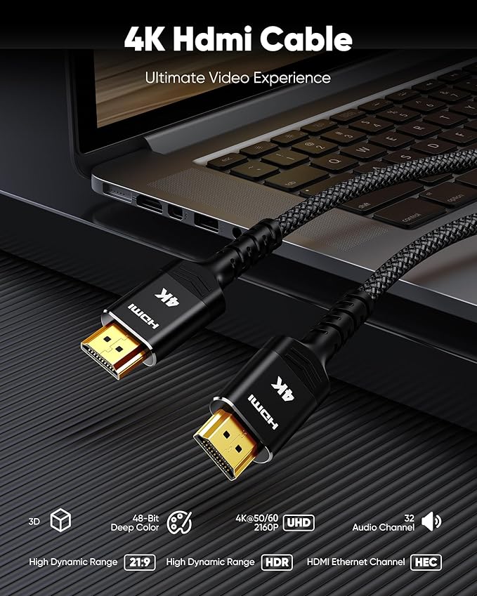 Highwings 4K HDMI Cable 10FT/3m - Image 4