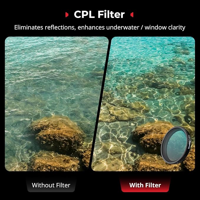 SmallRig ND Filter Kit for DJI Osmo Action 5 Pro/Action 4, 5 Pack CPL FS ND8 - Image 2