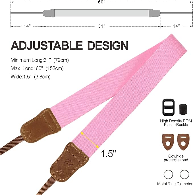Padwa Lifestyle Pink Camera Straps - Image 6