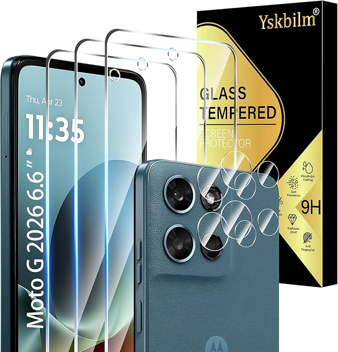 Designed for Motorola Moto G 5G 2026 & Moto G Play Tempered Glass Screen by Unknown