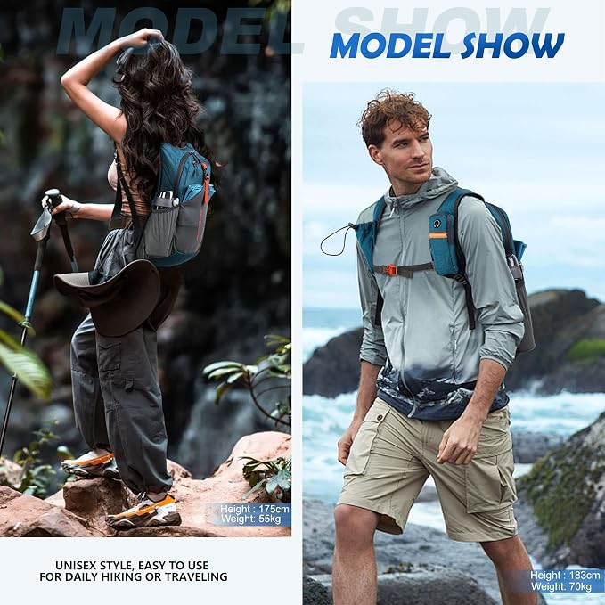BECOJADDE 15L Small Hiking Backpack - Image 8
