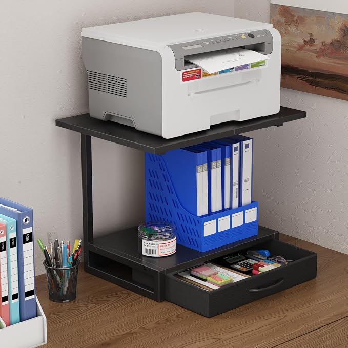 YAOHUOO 2-Tier Desktop Printer Stand - Image 4
