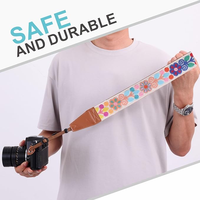 Padwa Lifestyle Colorful Crochet Camera Strap - Image 7