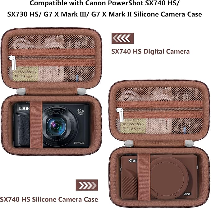 Hard Carrying Case for Canon PowerShot SX740 HS/ SX730 HS/ SX720 HS/ SX620 HS/ - Image 3