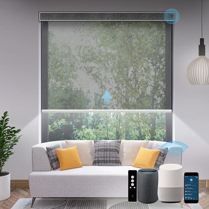SmartWings Motorized Light Filtering Shades, Work by SmartWings