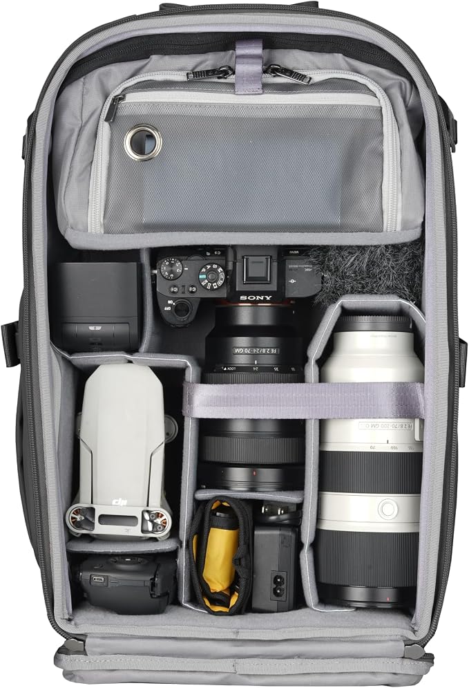VANGUARD VEO Metro B25L Camera & Everyday Backpack – Fits 70–200mm Attached - Image 3