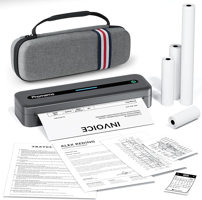 Phomemo Portable Thermal Printer, M832 Inkless Portable Printers Wireless by Phomemo