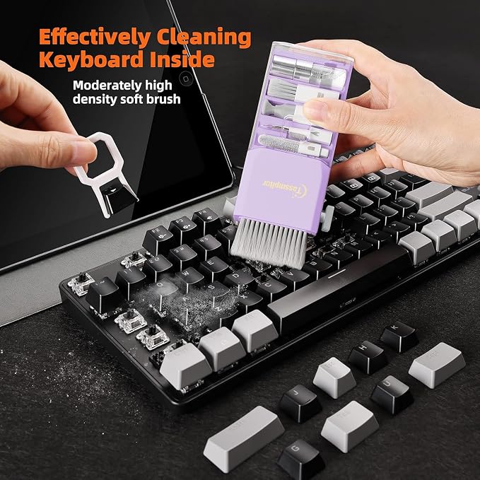 Tassmpitor Laptop Screen Keyboard Cleaner Kit, All in 1 Electronic Cleaning Tool - Image 3
