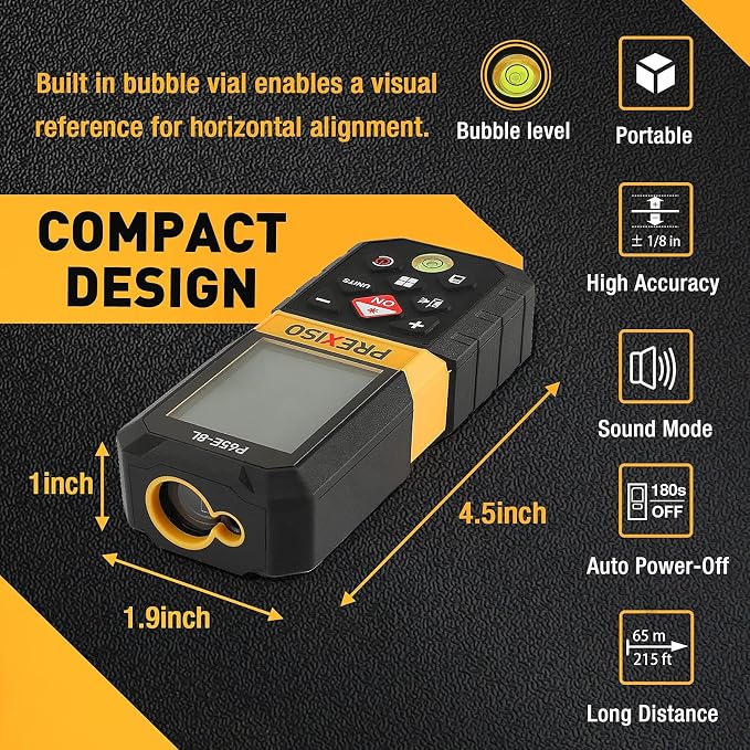 PREXISO Laser Measure, 215Ft Laser Measurement Tool - Image 7