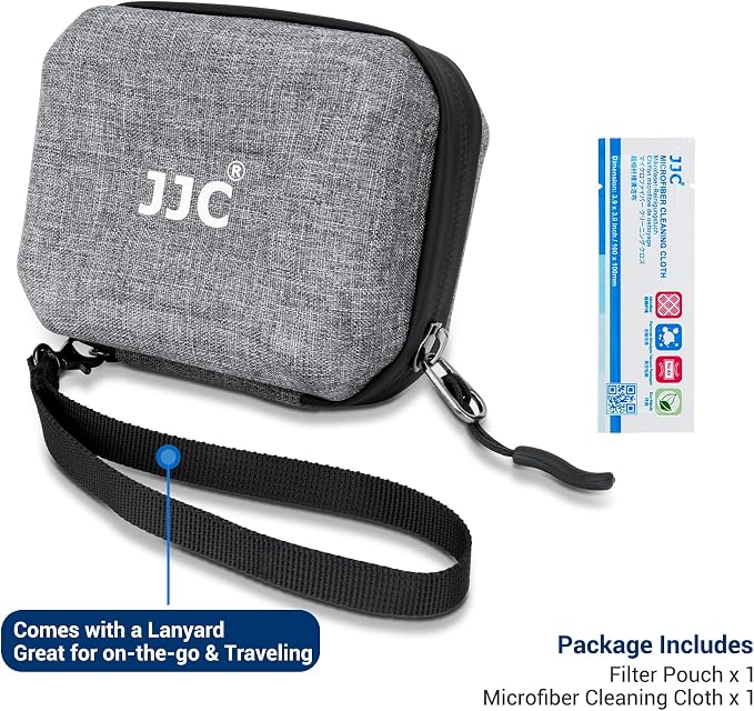 JJC Hard Shell Camera Lens Filter Case Up to 67mm, Water Resistant & Dustproof - Image 7