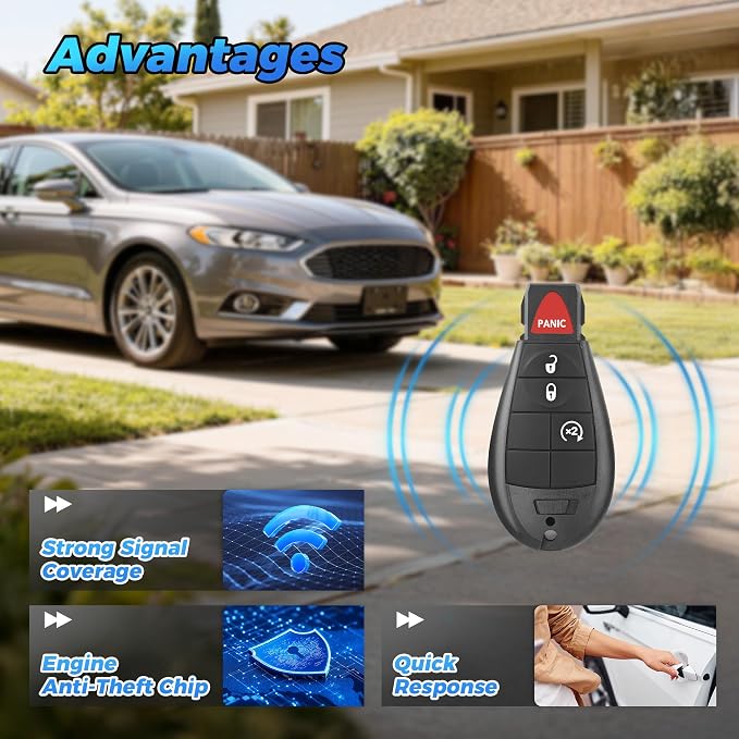 Key Fob 2Pcs 433 MHZ GQ4-53T 56046955AG Compatible - Image 7