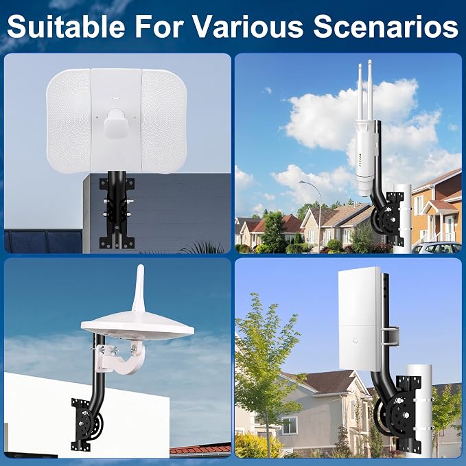 Heavy Duty Antenna Pole Mount, Pole/Wall Mount - Image 7