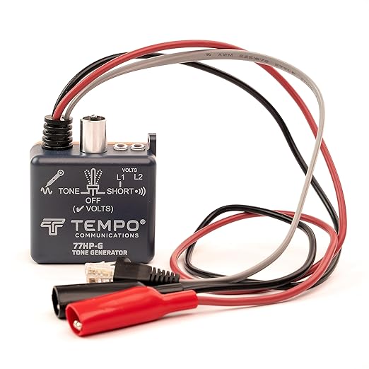 TEMPO Communications 77HP-G Universal Tone Generator, Copper Cable Wire Tracer by TempoCommunications-TestandMeasurementTools