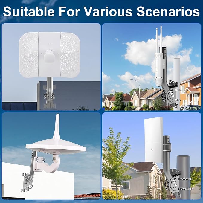 430 Stainless Steel Heavy Duty Antenna Pole Mount, WiFi Extender, Cellular - Image 5