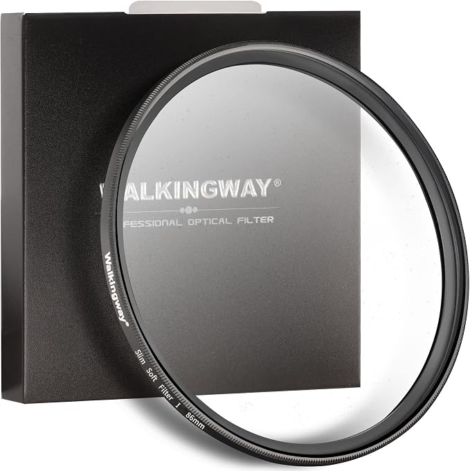 Walking Way 86MM White Pro Mist Diffusion Lens Filter, Dreamy Fog & Soft Glow by WalkingWay