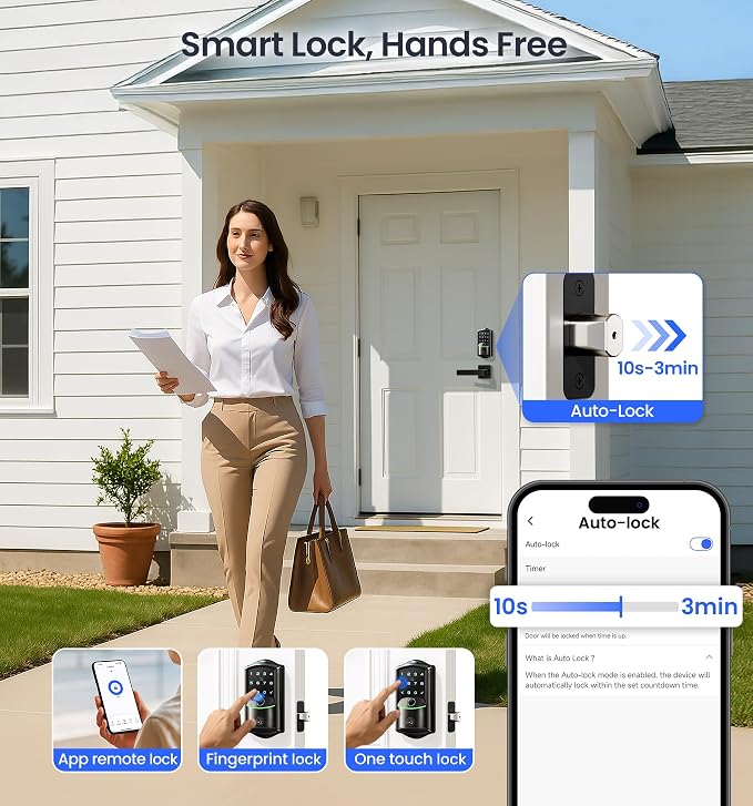 Veise VE027-L Built-in WiFi Smart Lock - Image 7
