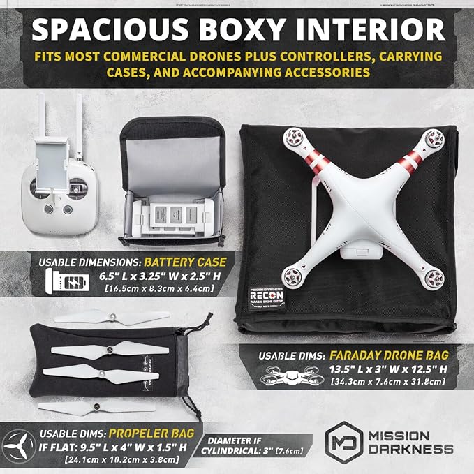 Mission Darkness Recon Faraday Drone Shield // Military-Grade RF Shielding - Image 3