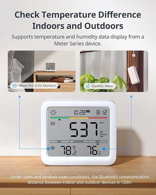 SwitchBot CO2 Detector, Air Quality Monitor Indoor, CO2 Monitor - Image 8